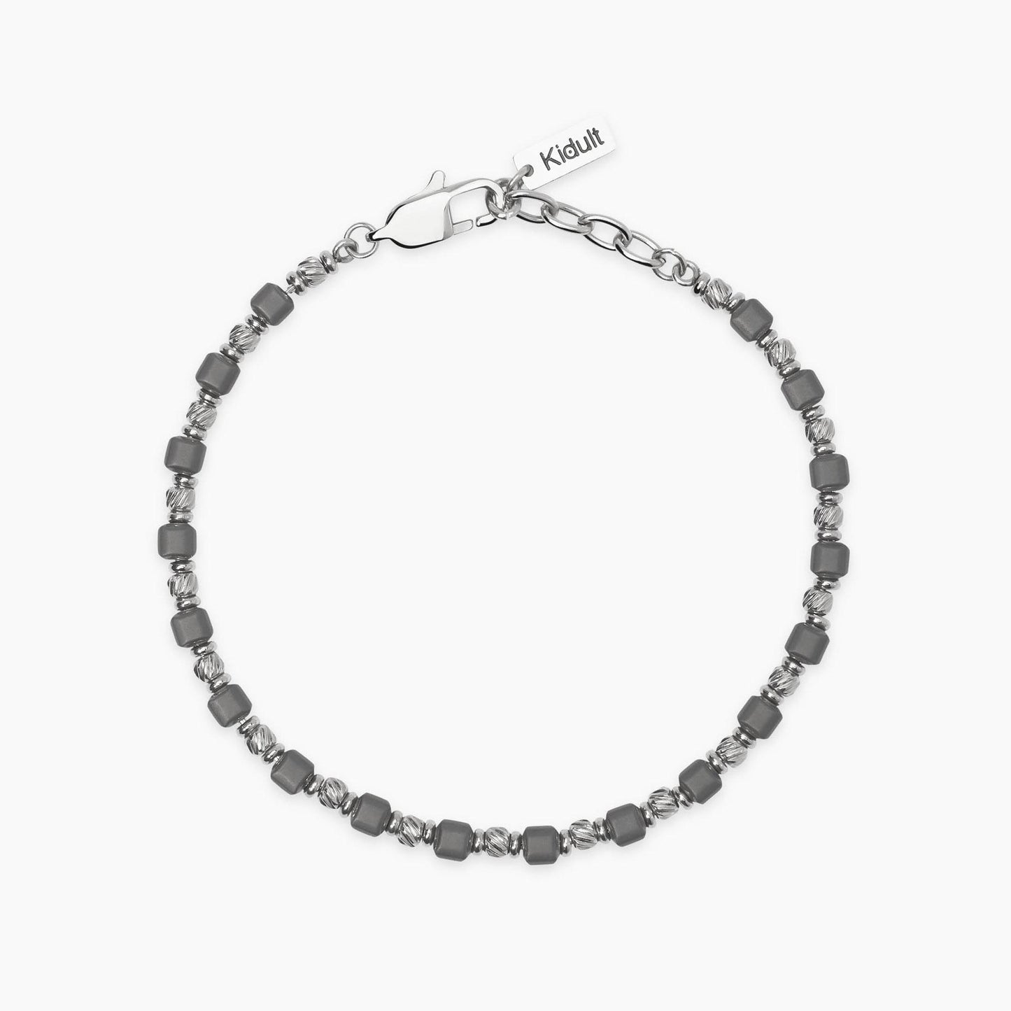 Bracciale Kidult Style uomo Acciaio ed ematite
