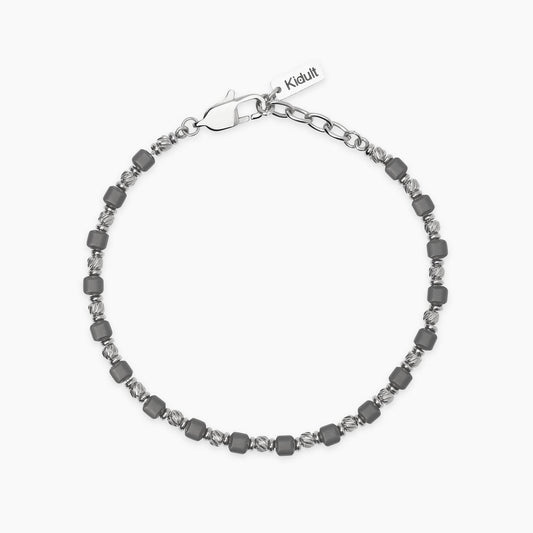 Bracciale Kidult Style uomo Acciaio ed ematite