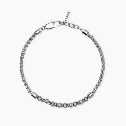 Bracciale Kidult Style uomo Catena spiga ed ematite