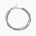 Bracciale Kidult Style uomo Catena intreccio ed ematite