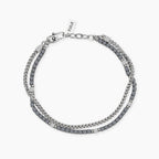 Bracciale Kidult Style uomo Catena intreccio ed ematite