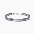 Bracciale Kidult Style uomo Catena veneta e diaspro blu