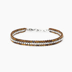 Bracciale Kidult Style uomo Catena veneta e occhio di tigre