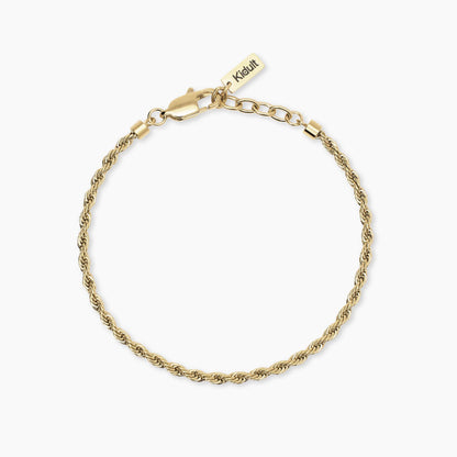Bracciale Kidult Style uomo Catena corda gold