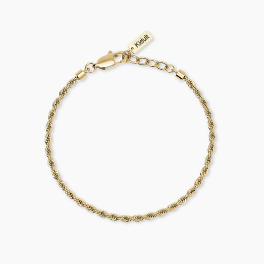 Bracciale Kidult Style uomo Catena corda gold