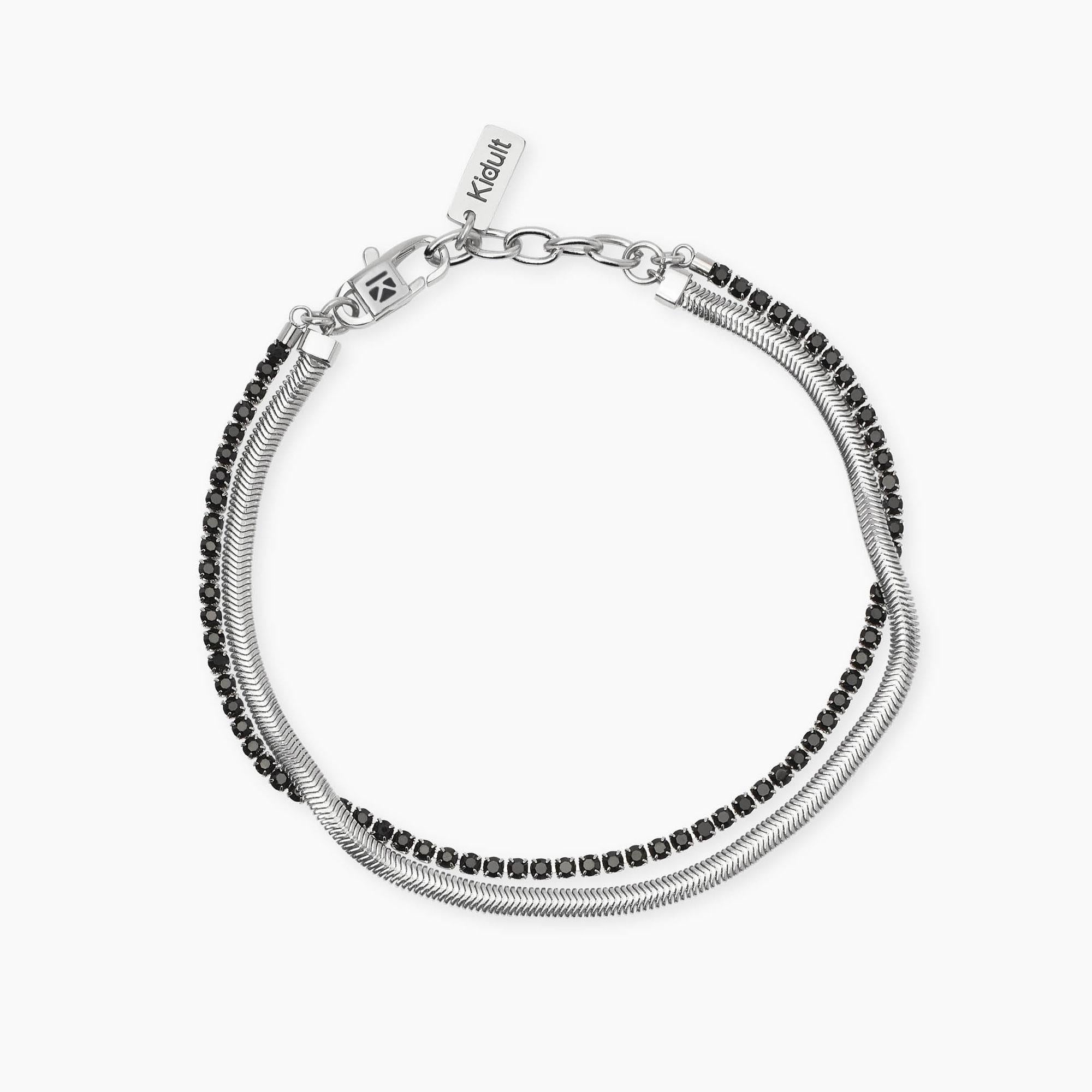 Bracciale Kidult Style uomo Snake e tennis