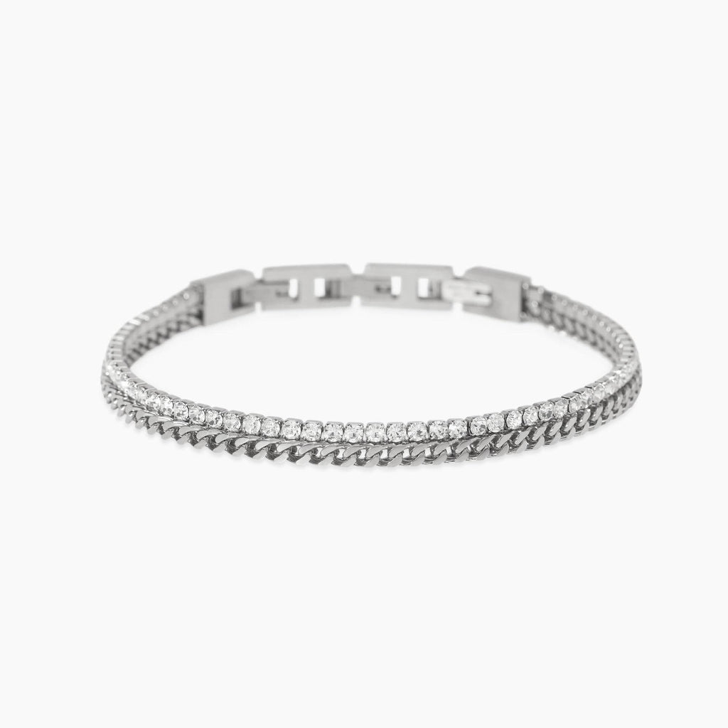 Bracciale Kidult Style uomo Intreccio e tennis