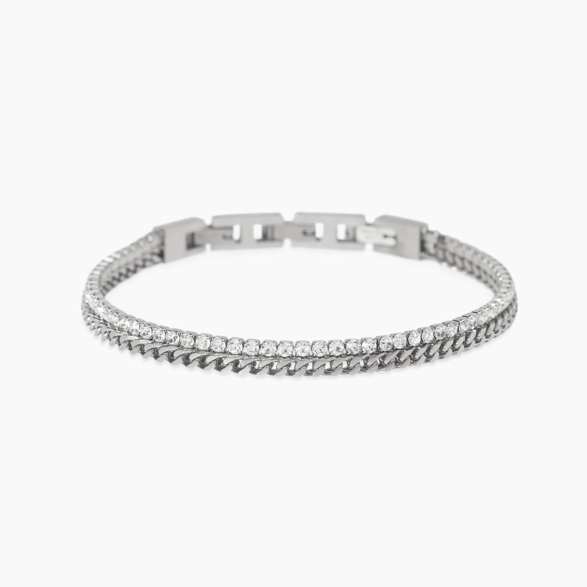 Bracciale Kidult Style uomo Intreccio e tennis