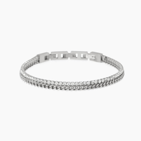 Bracciale Kidult Style uomo Intreccio e tennis