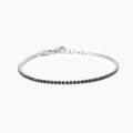 Bracciale Kidult Style uomo Tennis con cristalli neri