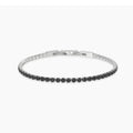 Bracciale Kidult Style uomo Tennis zirconi neri