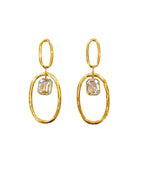 Orecchini donna Anartxy ZIRCONIA ovali  pendenti