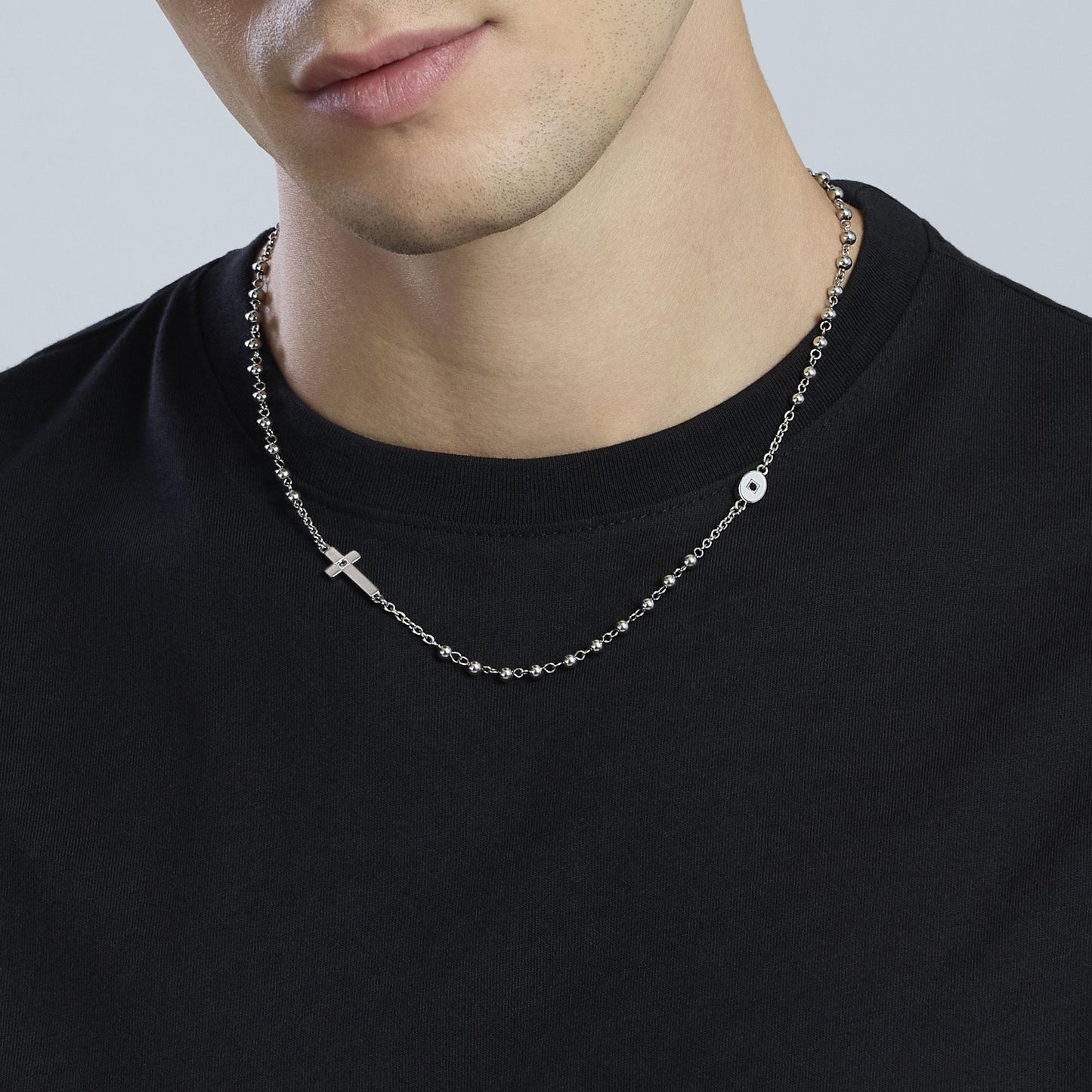 Collana Kidult Style uomo Rosario