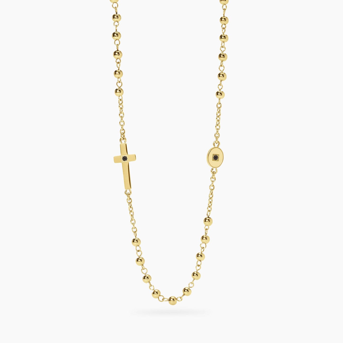 Collana Kidult Style uomo Rosario gold