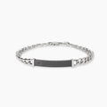 Bracciale Kidult Style uomo Catena e piastrina nera