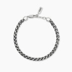 Bracciale Kidult Style uomo Catena spiga gunmetal
