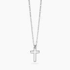 Collana Kidult Style uomo Catena figaro e croce