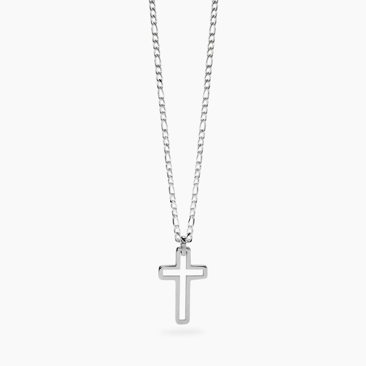 Collana Kidult Style uomo Catena figaro e croce