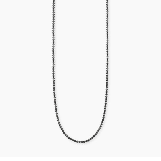 Collana Kidult Style uomo Tennis con cristalli neri