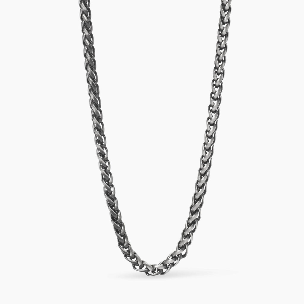 Collana Kidult Style uomo Catena spiga gunmetal