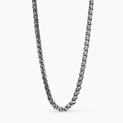 Collana Kidult Style uomo Catena spiga gunmetal