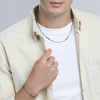 Collana Kidult Style uomo Catena veneta ed ematite