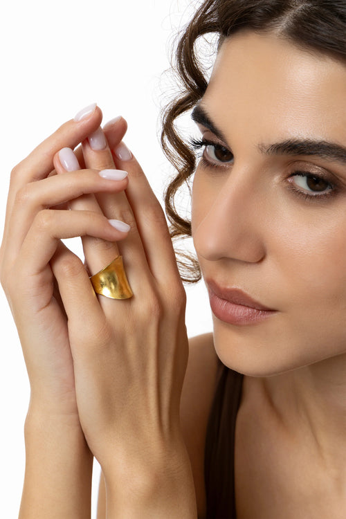 Anello Vestopazzo donna FASCIA PLACCA IRREGOLARE