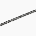 Bracciale Kidult uomo nero in acciaio con catena cardano