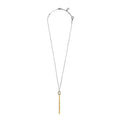 Collana Marlù a Y con nodo catena snake e catena serpentine