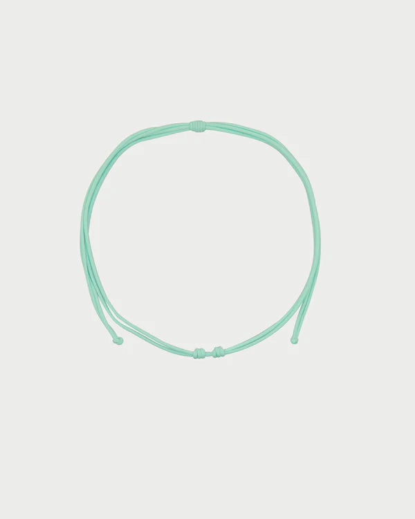Collana Rue des Mille CHARMBAR girocollo soft cord Base menta