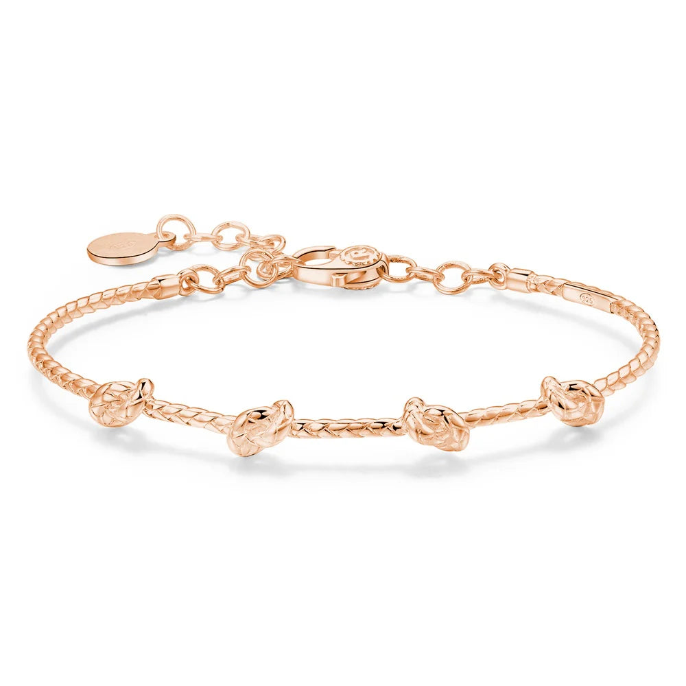 Bracciale donna rigido Rosato Storie Nodi rosè