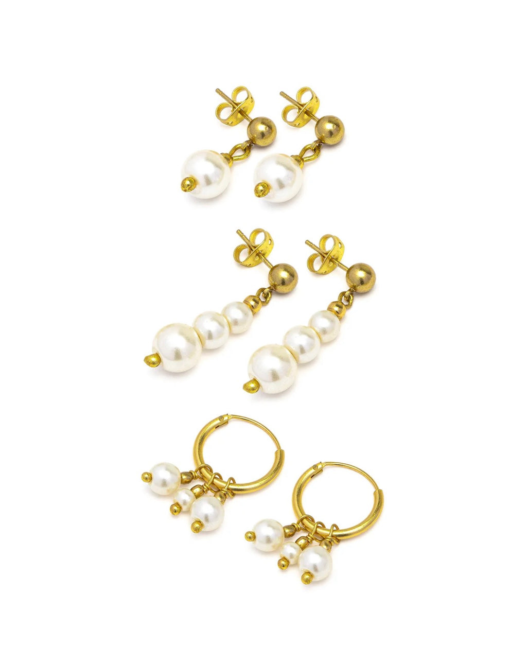 Set di orecchini Vestopazzo donna con perle mix and match