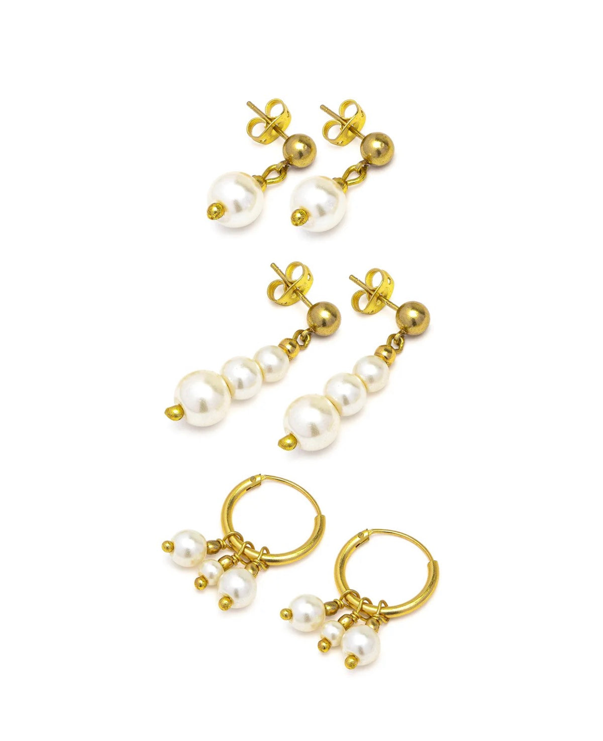 Set di orecchini Vestopazzo donna con perle mix and match