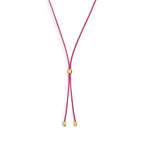 Collana Marlù cordino a laccio fucsia