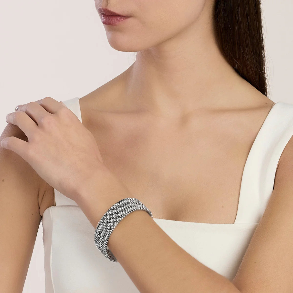 Bracciale Kidult donna cuff con maglia mesh