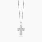 Collana Mabina uomo in argento con crocifisso cristiano ortodosso