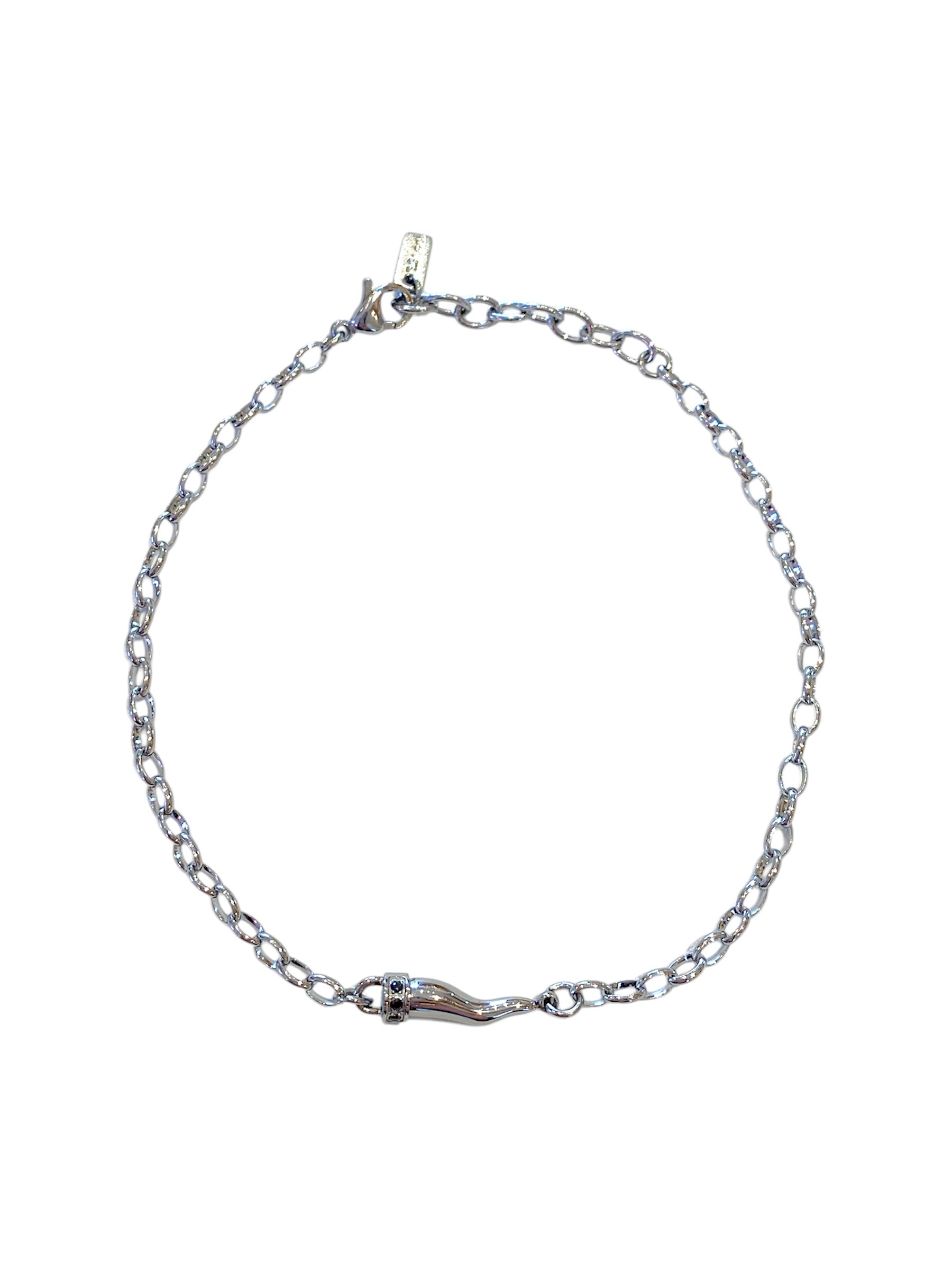 Bracciale uomo Héctor Cornetto con cristallini neri