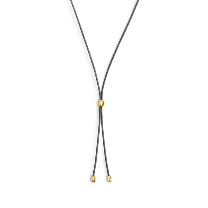 Collana Marlù cordino a laccio nero