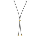 Collana Marlù cordino a laccio nero
