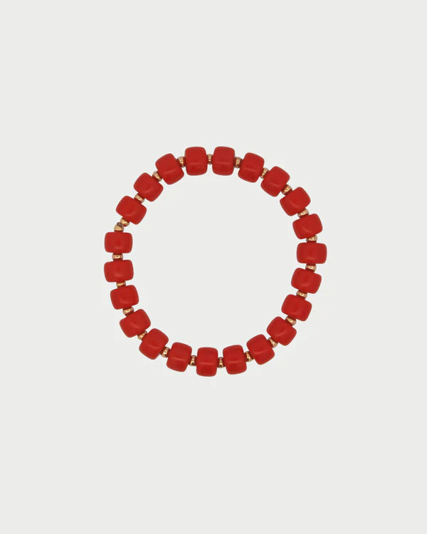 Bracciale Rue des Mille Base Elastico IBIZA corallo