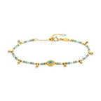 Bracciale Marlù donna elementi di ematite sfacetttata con occhio centrale
