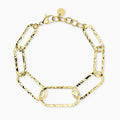 Bracciale Kidult donna Style Maglie dorate martellate