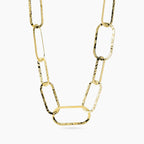 Collana Kidult donna Style Maglie dorate martellate