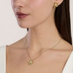 Collana Kidult donna Style Fiore gold con perla