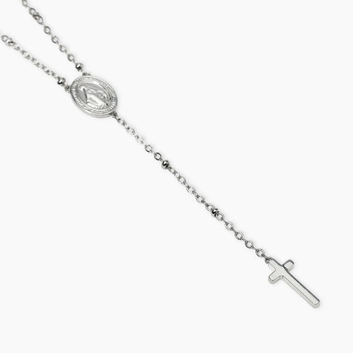 Collana Kidult donna con Madonnina e pendente croce