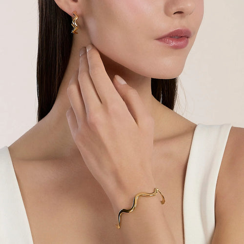 Orecchini Kidult donna Style Cerchi ondulati