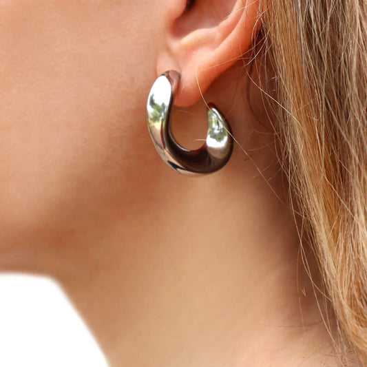 Orecchini Anartxy donna hoops intreccio