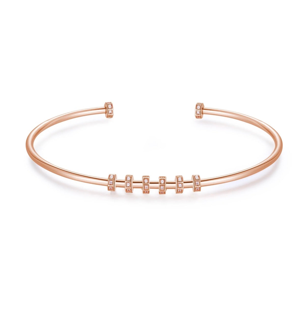 Bracciale donna rigido Rosato ARMONICO STORIE rosè