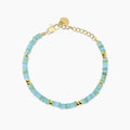 Bracciale donna Kidult regolabile con conchiglie azzurre