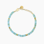 Bracciale donna Kidult regolabile con conchiglie azzurre